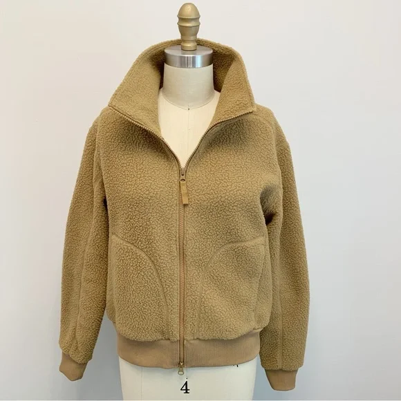 Everlane The Renew Teddy Bomber Ochre Small - Picture 3 of 14